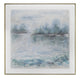 Crestview Abstract Lake Scene Wall Art | Textured Blue White 40 x 40 Square