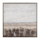 Crestview Misty Dawn Abstract Wall Art Painting | Brown White 49 x 49 Square