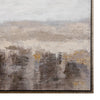 Crestview Misty Dawn Abstract Wall Art Painting | Brown White 49 x 49 Square