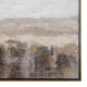 Crestview Misty Dawn Abstract Wall Art Painting | Brown White 49 x 49 Square