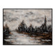 Crestview Winter Woods Wall Art Painting | Brown & Black | 34 x 46