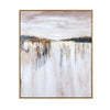 Crestview Wall Art Painting | Cascading Gold Accents | Brown White 49 x 59