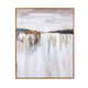 Crestview Wall Art Painting | Cascading Gold Accents | Brown White 49 x 59