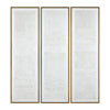 Crestview 3pc Wall Art Decor Set | Textured White | Burlap Canvas