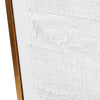 Crestview 3pc Wall Art Decor Set | Textured White | Burlap Canvas
