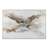 Crestview Natural Abstract Marbled Canvas Wall Art | Brown Gray 48 x 72