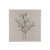 Crestview Wall Art | 3D Modern Silver Twig Acrylic Shadow Box 18 x 18 Square