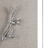 Crestview Wall Art | 3D Modern Silver Twig Acrylic Shadow Box 18 x 18 Square