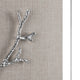 Crestview Wall Art | 3D Modern Silver Twig Acrylic Shadow Box 18 x 18 Square