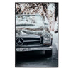 Crestview Vintage Mercedes Print on Tempered Glass | Black 32 x 48