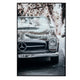 Crestview Vintage Mercedes Print on Tempered Glass | Black 32 x 48
