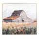 Crestview Barn Landscape Wall Painting | 36 x 40 Natural Oak Frame