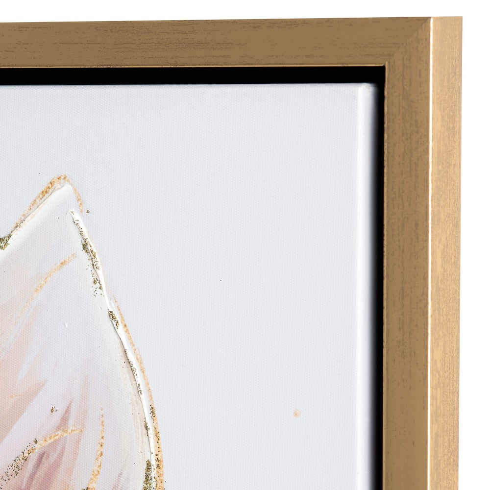 Crestview 2pc Wall Painting Set | Cow & Pig | 24 x 24 Square | White | Gold