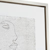 Crestview 4pc Abstract Wall Art Set | Face Expressions | 22" Silver