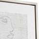 Crestview 4pc Abstract Wall Art Set | Face Expressions | 22" Silver