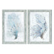 Crestview 2pc Coral Mosaic Wall Art Painting Set | 24 x 34 Blue & Gray