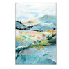 Crestview Oversized Abstract Mountain Framed Canvas Wall Art | Blue 48 x 72