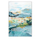 Crestview Oversized Abstract Mountain Framed Canvas Wall Art | Blue 48 x 72