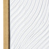 Crestview Framed Textured Abstract Wall Art Set of 2 | White | Gray Strokes