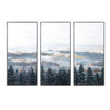 Crestview 3pc Rustic Landscape Wall Art Framed Set | Hand-Finished 30 x 59