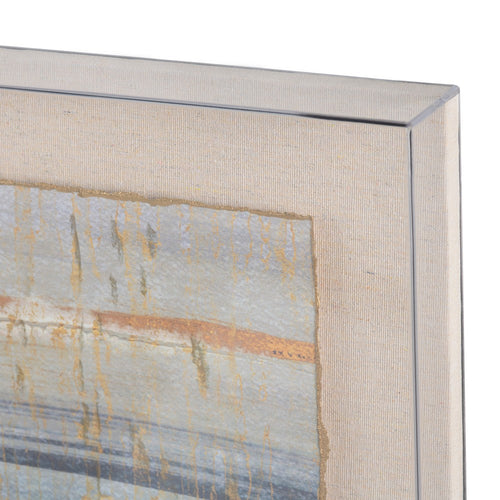 Crestview Henz Framed Wall Art | 22x24 Canvas | Pale Blue & Gray Abstract