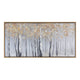Crestview Birch Forest Framed Wall Art | 30x59 | Elegant Yellow & White