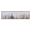 Crestview Pine Tree Forest Wall Art | Framed 20x71 Extra Wide Landscape Gray