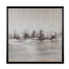 Crestview Faded Trees Landscape Wall Art | Framed 52" Square Black Gray