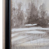Crestview Faded Trees Landscape Wall Art | Framed 52" Square Black Gray