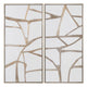 Crestview Sely Modern Wall Art Set of 2 | 26x52 Framed Canvas Silver Lines
