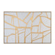 Crestview Sely Modern Wall Art | 50x74 Gallery Framed Canvas Gold Lines