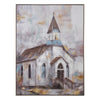 Crestview Framed Wall Art Painting | Church Steeple Gold Foil Accents 30x40