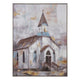Crestview Framed Wall Art Painting | Church Steeple Gold Foil Accents 30x40