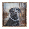Crestview Framed Wall Art| Black Labrador Dog, Mans Best Friend | 30"