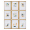 Crestview 9pc Framed Abstract Wall Art Set | Blue White 16x20 Frames