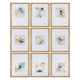 Crestview 9pc Framed Abstract Wall Art Set | Blue White 16x20 Frames