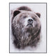 Crestview Wall Painting | Rustic Bear Portrait Black & Gray | 30x40 Frame