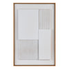 Crestview Rige Framed Wood Wall Art Panel | 3D Carved Cream Brown 24 x 36