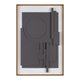 Crestview Rige 3D Carved Framed Wood Wall Art Panel | Matte Gray White 24x36