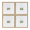 Crestview 4pc Mini Landscape Wall Art Set | Green White | 20in Square Frames