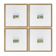Crestview 4pc Mini Landscape Wall Art Set | Green White | 20in Square Frames