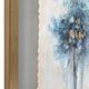 23x33 Framed Wall Art Set of 4 | Abstract Blue Paint | Gold Embellishment