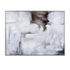 59x79 Wall Art | Neutral Gray Brown Painted Abstract | Champagne Frame