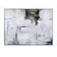 59x79 Wall Art | Neutral Gray Brown Painted Abstract | Champagne Frame