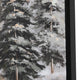Framed Wall Art Set of 2 | Winter Mountain Landscape | Black | White 39x49