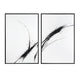 Framed Wall Art Set of 2 | Minimalist Black & White Abstract Print 39x59