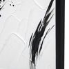 Framed Wall Art Set of 2 | Minimalist Black & White Abstract Print 39x59