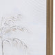 Wall Art | Minimalist Textured Palm Tree Print | 52" Square Gold Frame