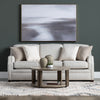 Wall Art | Abstract Water Landscape on Canvas | Brown Gray 40x60 Wood Frame