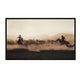 Crestview Western Wall Art | 30x49 Framed Canvas | Black & Brown Scene